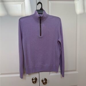 RLX Ralph Lauren Men’s Washable Cashmere Half-Zip Mock Neck Sweater